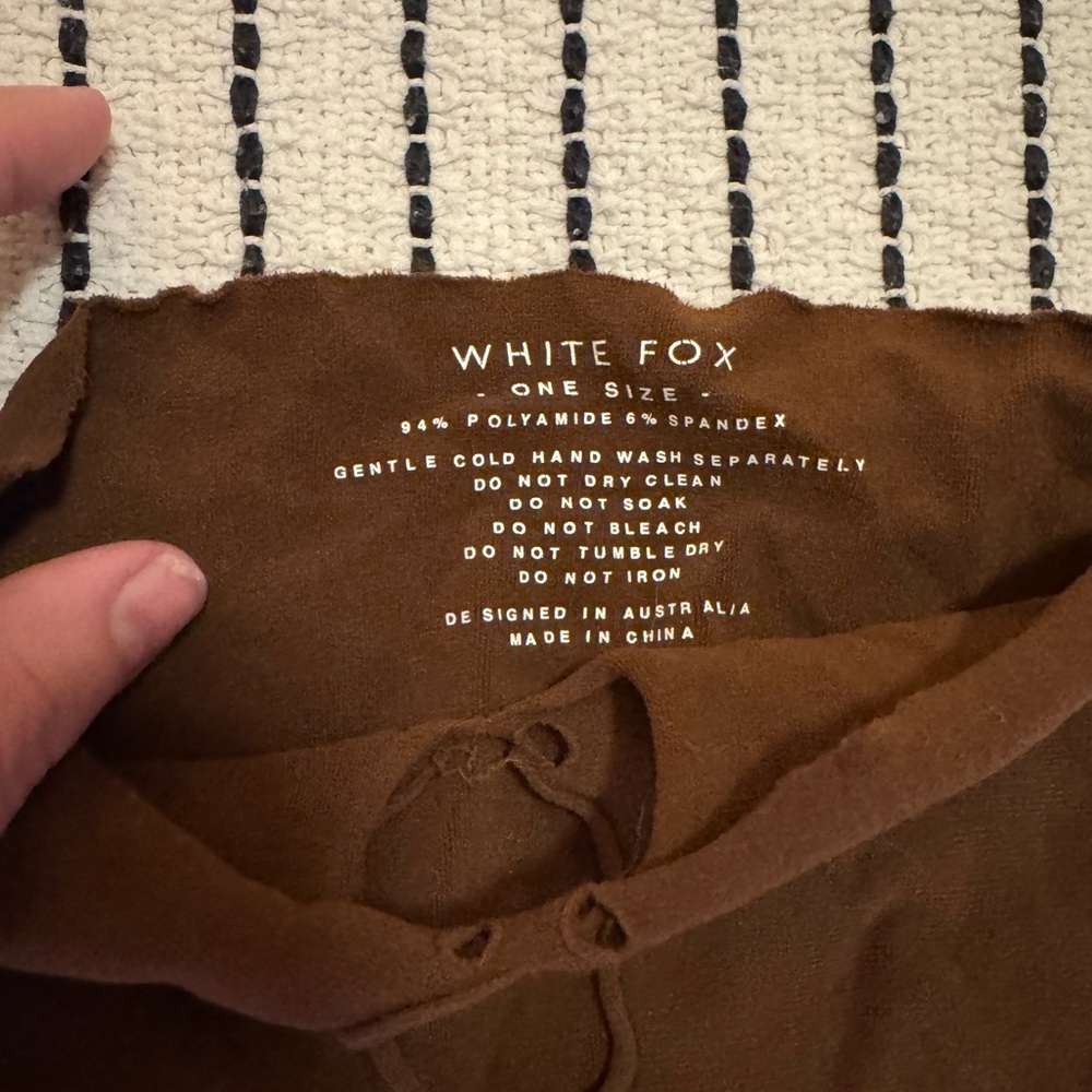 White Fox Boutique Brown Top